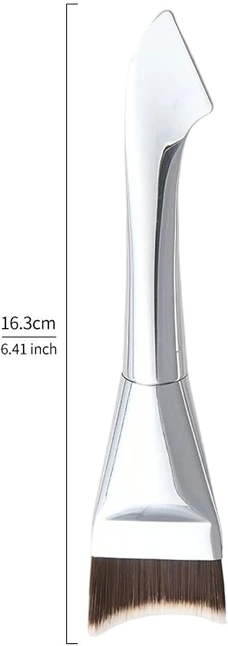 Liquid Foundation Brush | Wet Dry Use Concealer Tool | Concealer Brush - for Women Men Friend Coworker Cheek under Eye Nose Face - G1136 Double-Head Foundation Brush image number 5