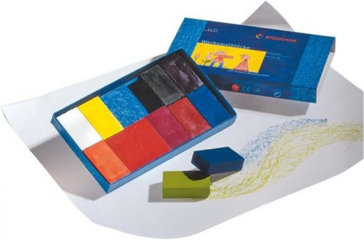 Stockmar Wax Block Crayons Box, Assorted (Pack of 12) image number 6