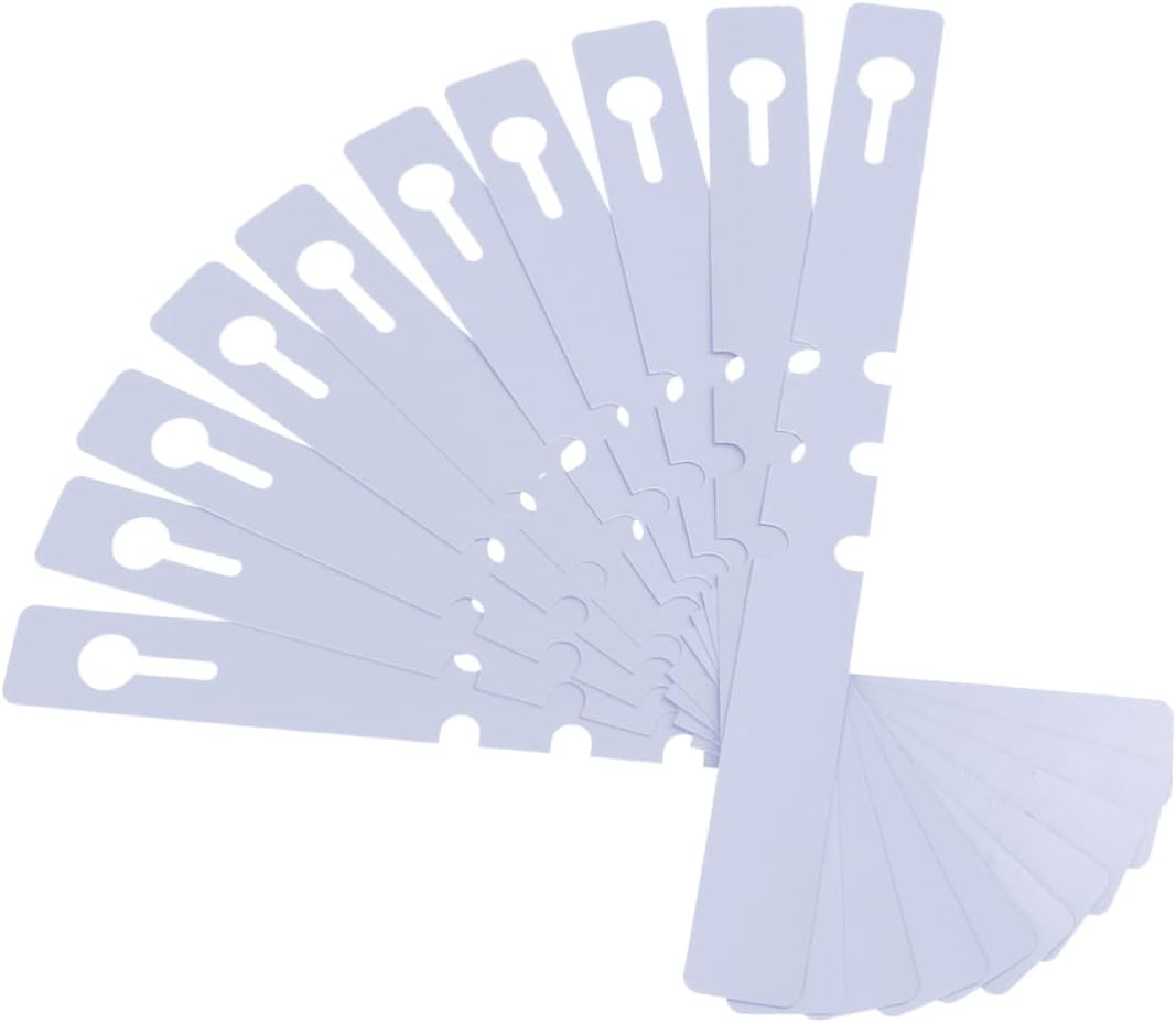 100Pcs Plant Tags Multi-Functional Garden Labels Durable Plastic Tree Stakes Weatherproof Outdoor Plant Markers Large Writing Surface for Easy Identification - White image number 3