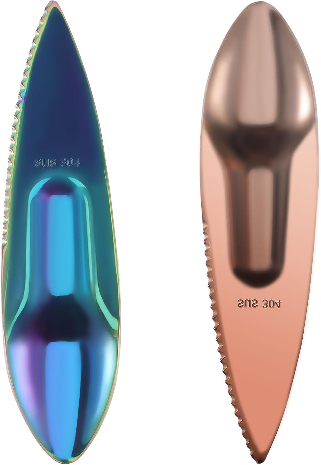 Kiwi Spoon Knife 2-In-1 Reusable Avocados Fruit Cutter Peeler Spoons, Stainless Steel Multi Use for Home Kitchen and Travel Utensil,2Pack