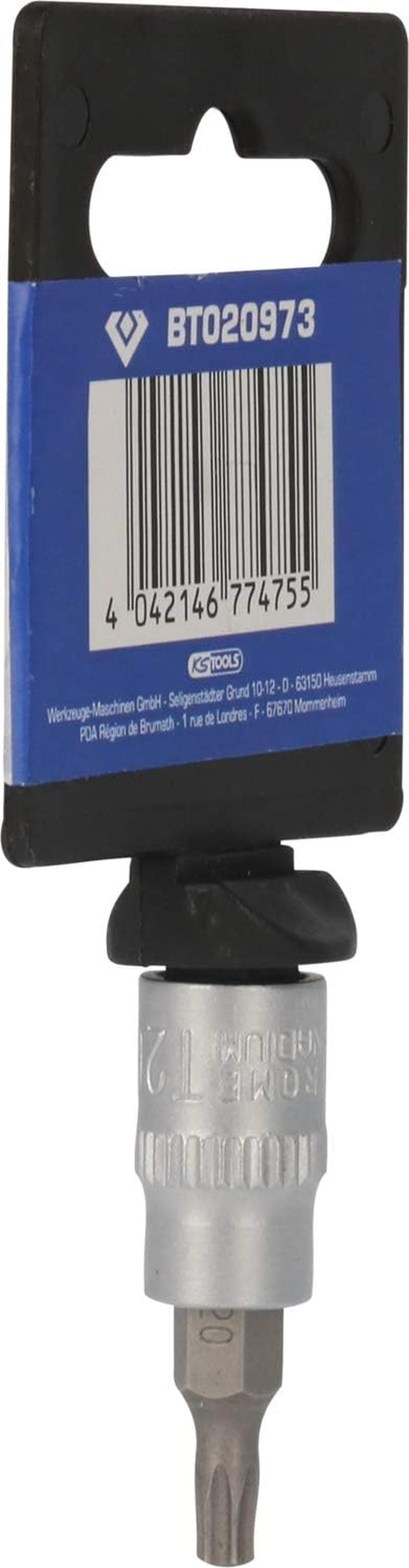 BRILLIANT TOOLS BT020973 1/4 Inch Torx Bit Socket, T20 [Powered by KS TOOLS] image number 1