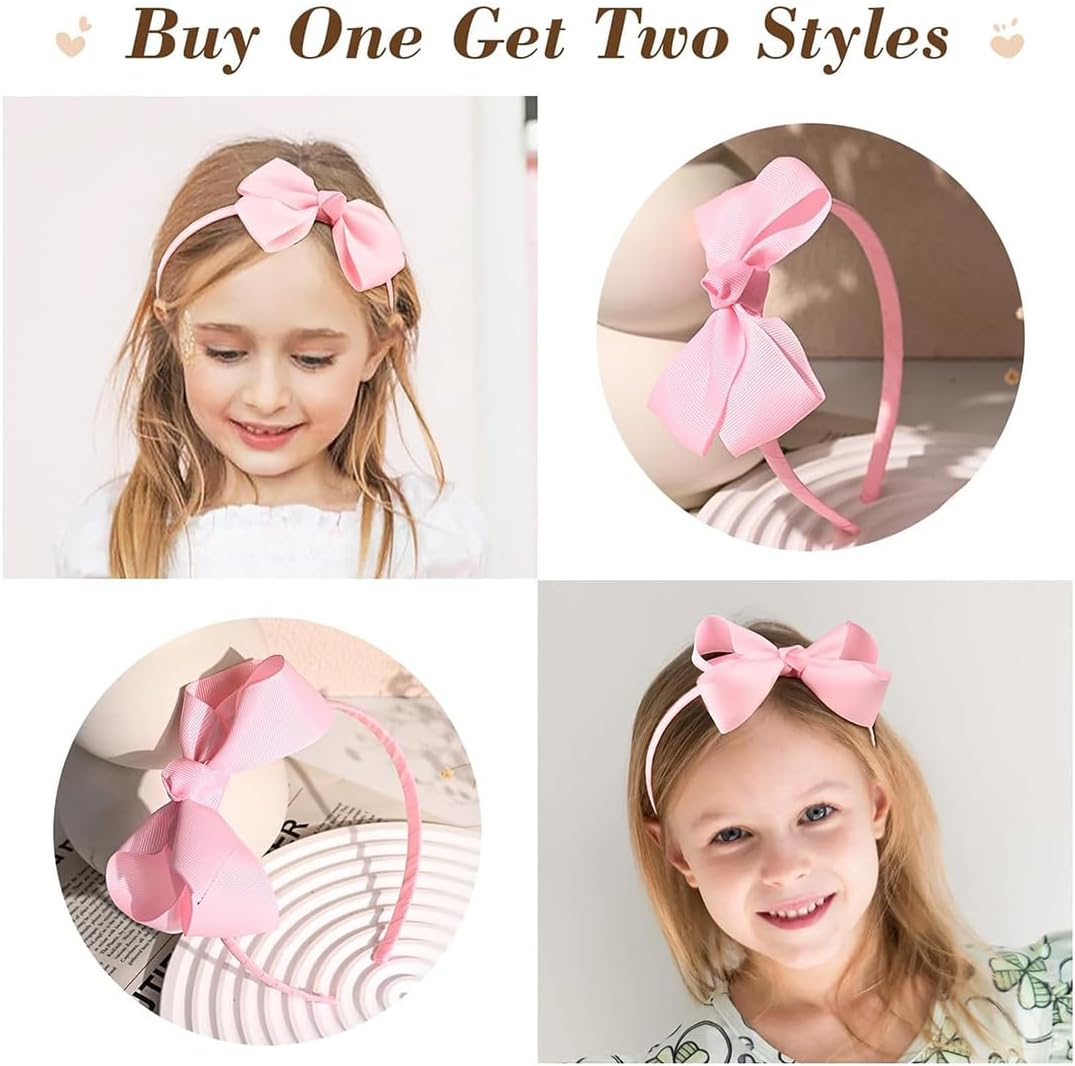 Pack of 20 Hair Clips Hair Bows Girls Hair Rings Ponytail Hair Band Hair Clips with Bows Baby Children Women Wedding Party Children'S Day Gift (Pack of 20) image number 5