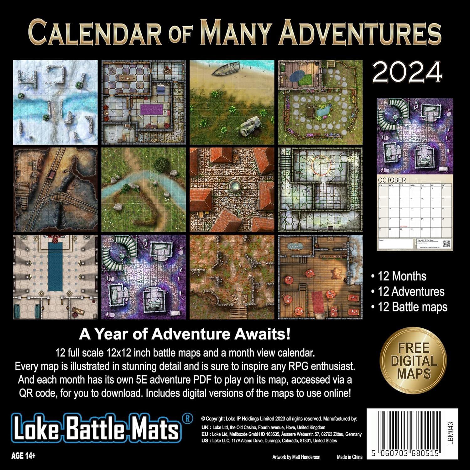 PSI Calendar of Many Adventures 2024 Board Game image number 4