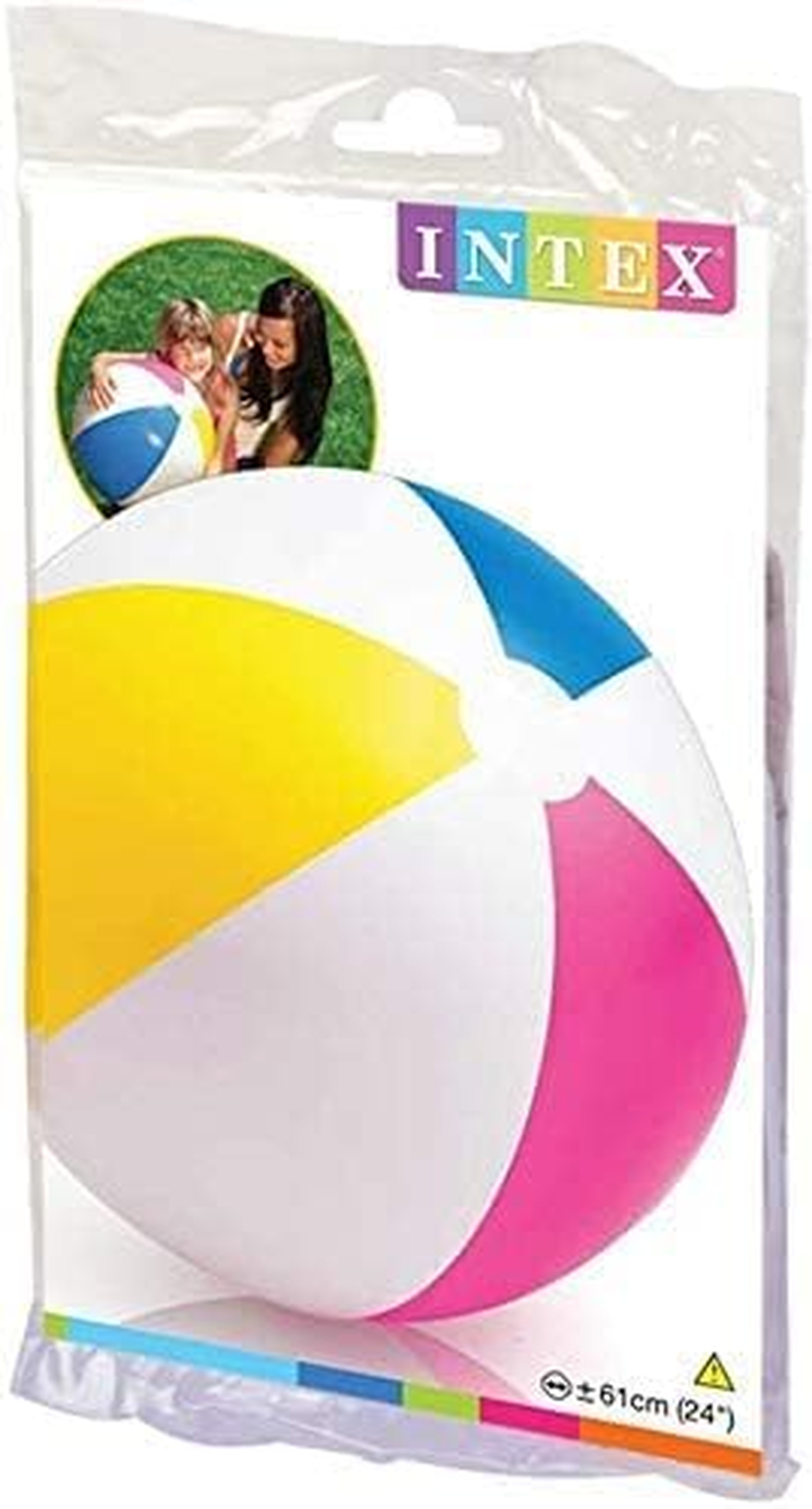 INTEX 24" Inflatable Paradise Panel Colorful Beach Ball - 59032EP (Set of 4) image number 1