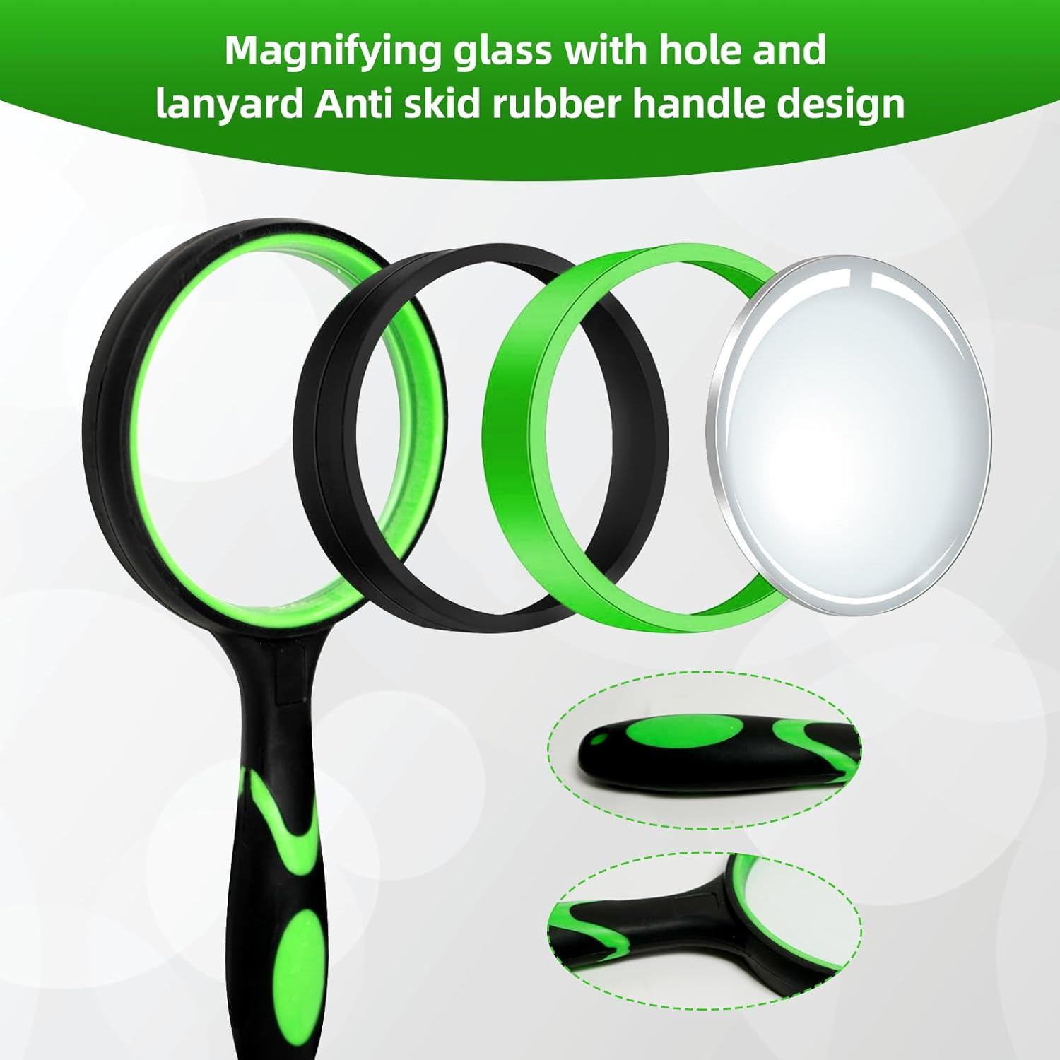 Magnifying Glass75Mm 10X Handheld Reading Magnifier for Seniors & Kids, Magnifying Glass for Book Newspaper Reading, Kids Nature Hobby and Science image number 4