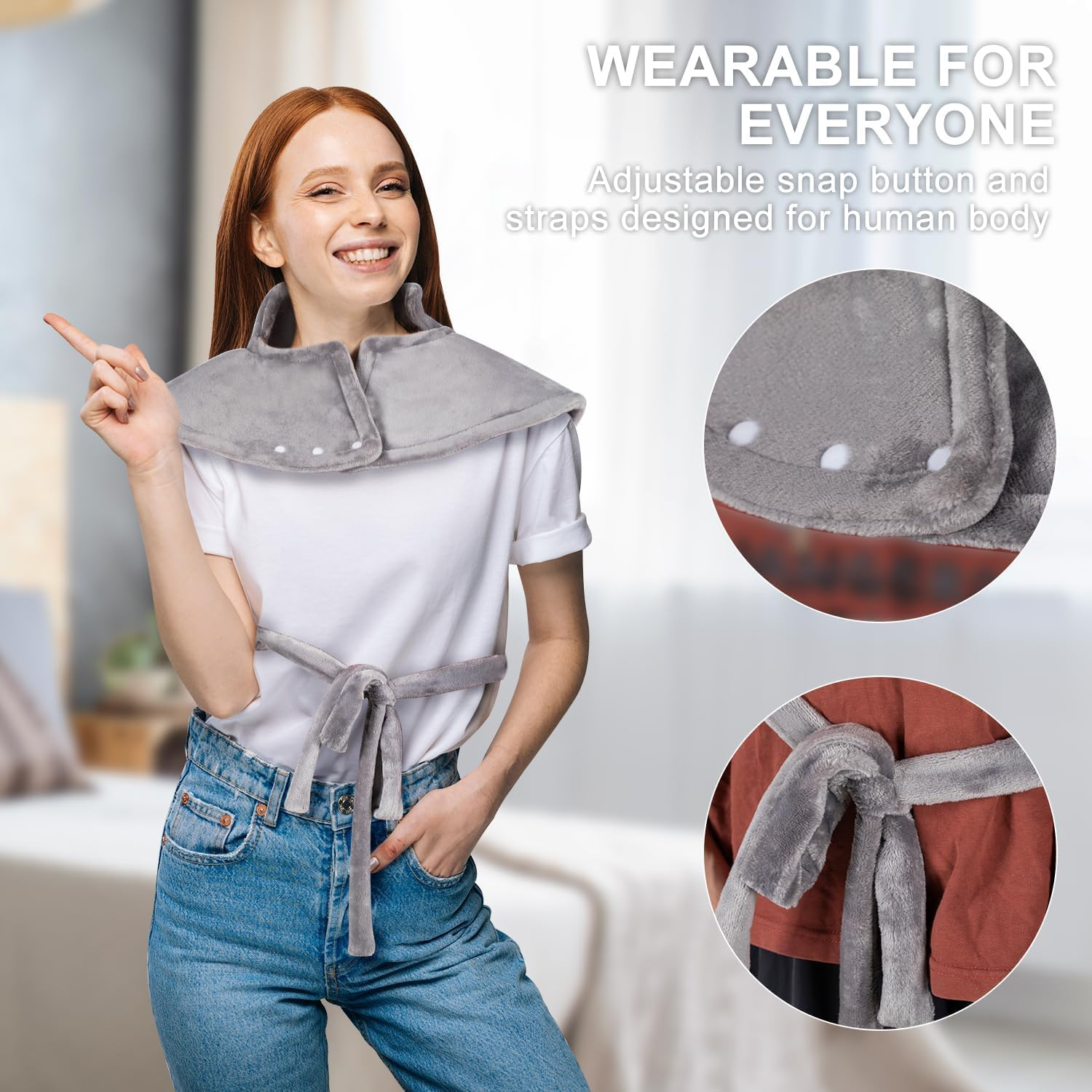 Electric Heating Pad for Back Pain Relief，100"X 60" Large Heating Pad for Neck and Shoulders，Fathers Day Gift，9 Heat Settings Auto Shut off Gifts，Birthday Gifts for Women Men Mum Dad，Machine Washable