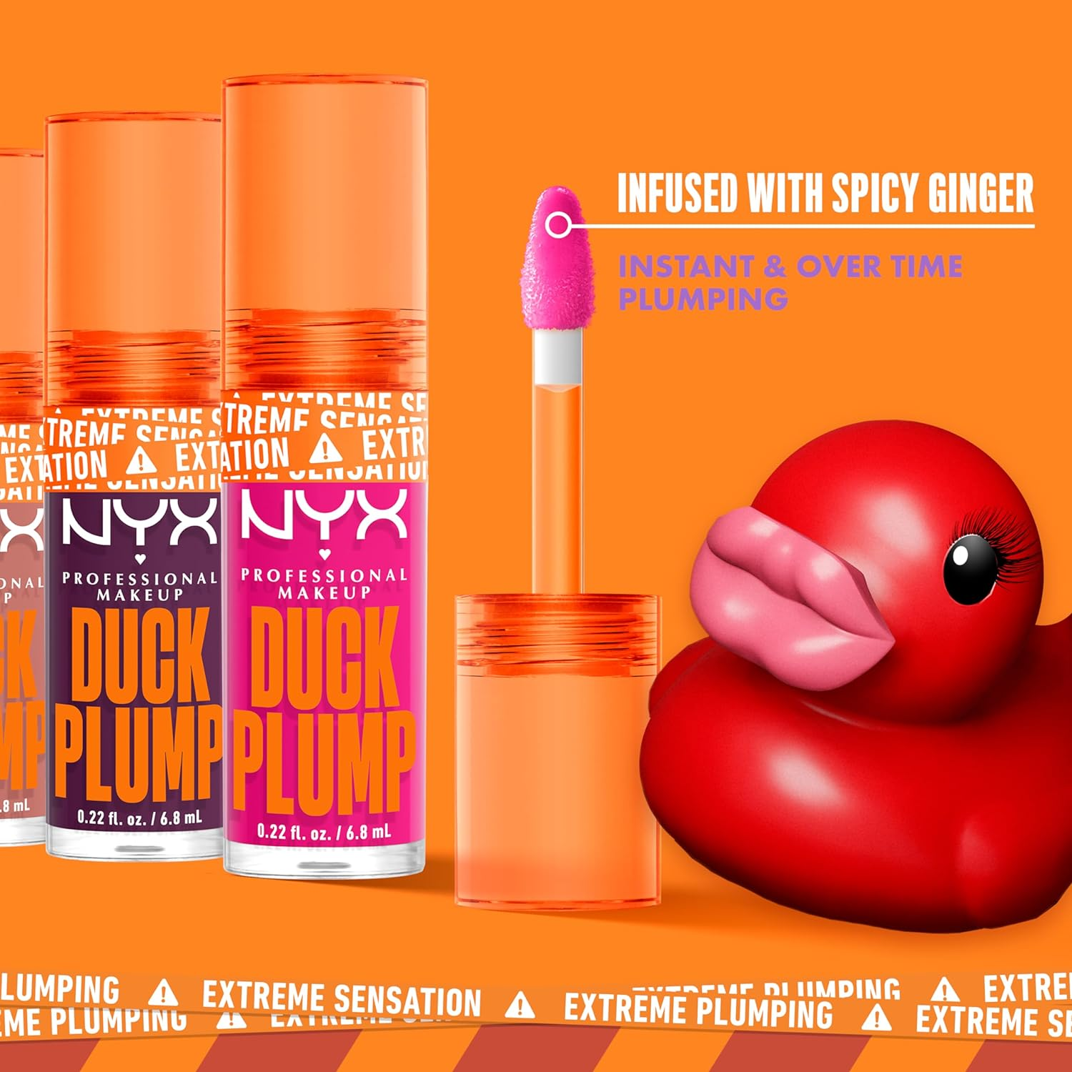 NYX Professional Makeup DUCK PLUMP LIP PLUMP CLEARLY SPICY (Pack of 2)