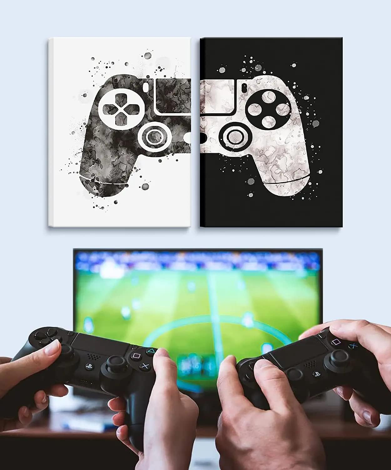 Framed Gaming Room Decor Canvas Wall Art Video Game Art Prints Gaming Theme Posters Prints for Boys Kids Game Room Bedroom Playroom Wall Decor (16 * 24) image number 4