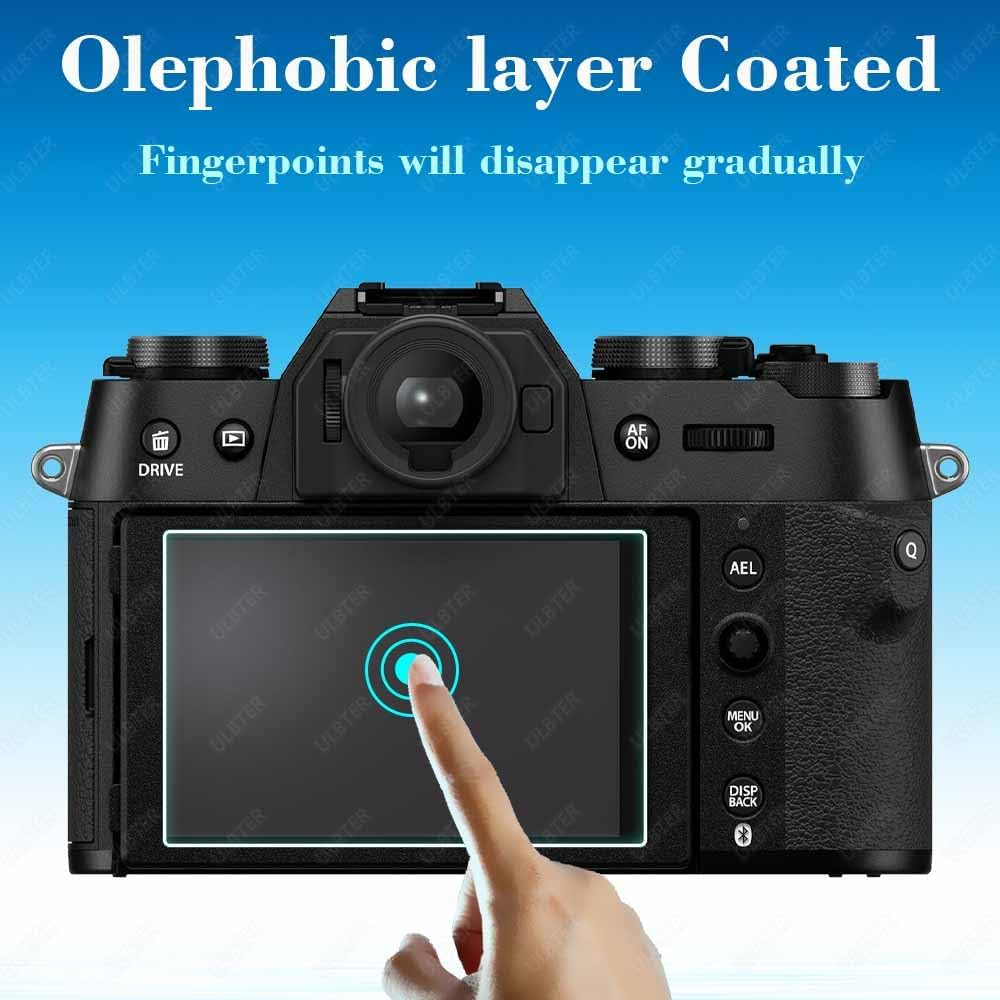 Screen Protector for Fujifilm X-T50 Fuji XT50 Camera, ULBTER Tempered Glass 0.3Mm 9H Hardness Anti-Scrach Anti-Fingerprint Anti-Bubble Anti-Dust [3Pack] image number 4