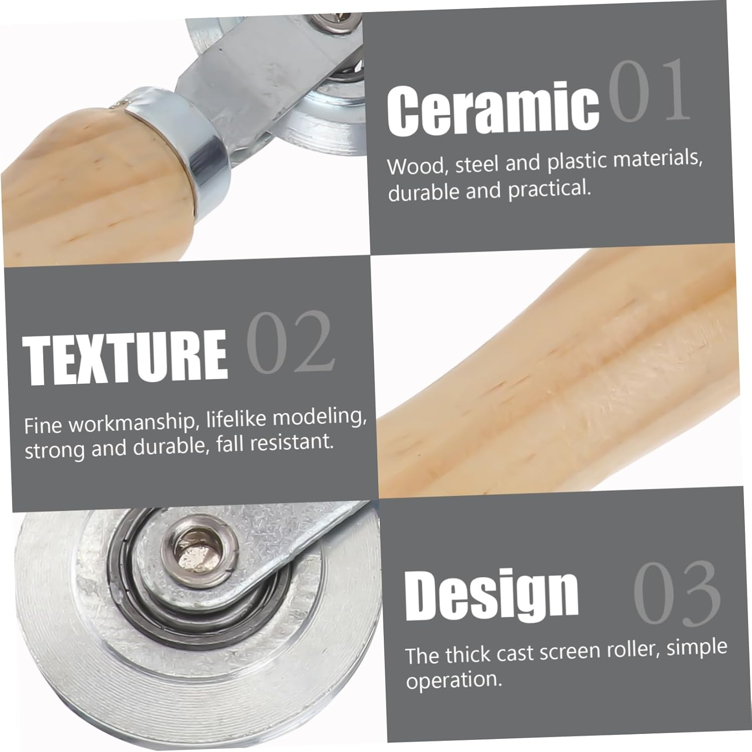 SEWOART 1Set Screen Rolling Tool Spline Roller Tool for Window and Door Screens Durable Spline Roller for Efficient Screen Installation and Repair