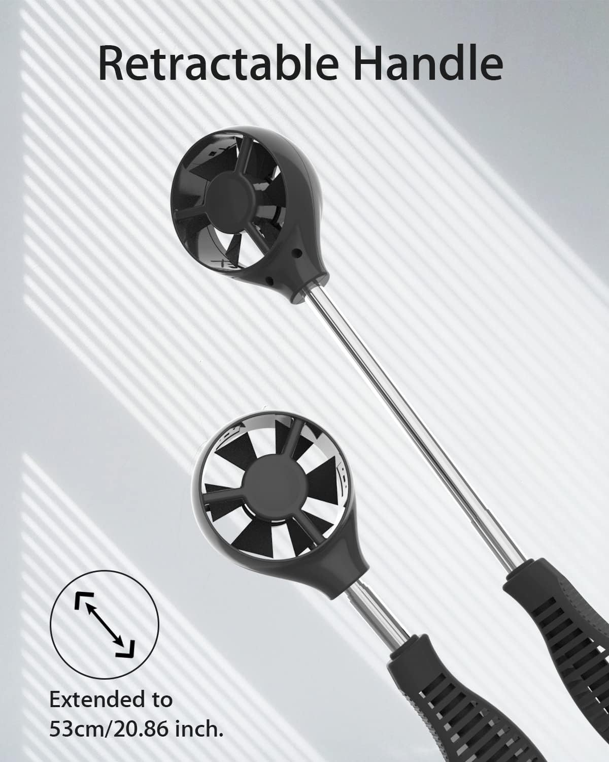 Wintact Digital Anemometer CFM/CMM, Weather Station Wind Speed Meter Gauge Measuring Air Velocity, Wind Volume, Wind Direction, Ambient Temperature, Humidity with Data Logger for HVAC Duct, Outdoor image number 5