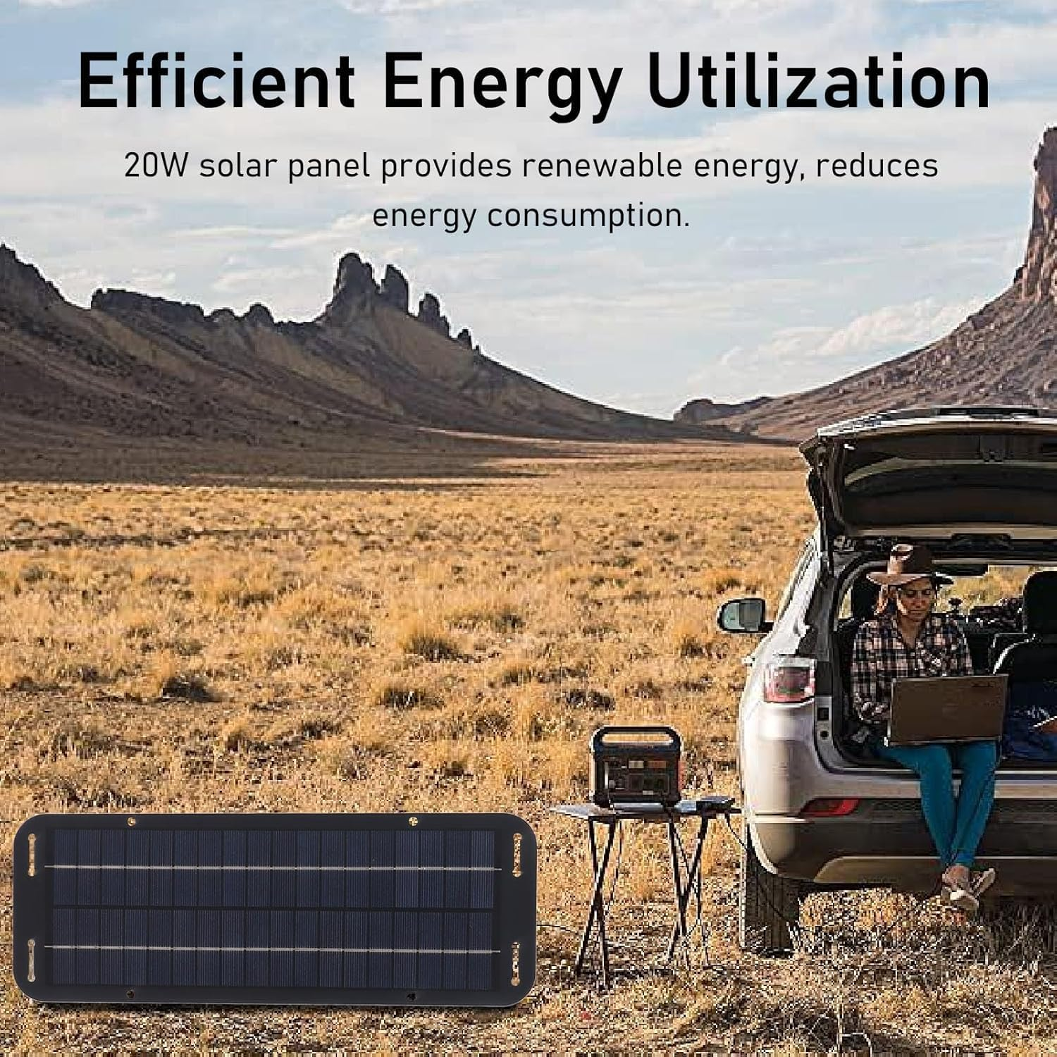 Solar Panel Kit, 30W 12V Solar Panel Charge Kit with 10A Solar Charge Controller Polycrystalline Silicon Solar Panel Starter Kit for 12V Car RV Boat Marine Trailer image number 2