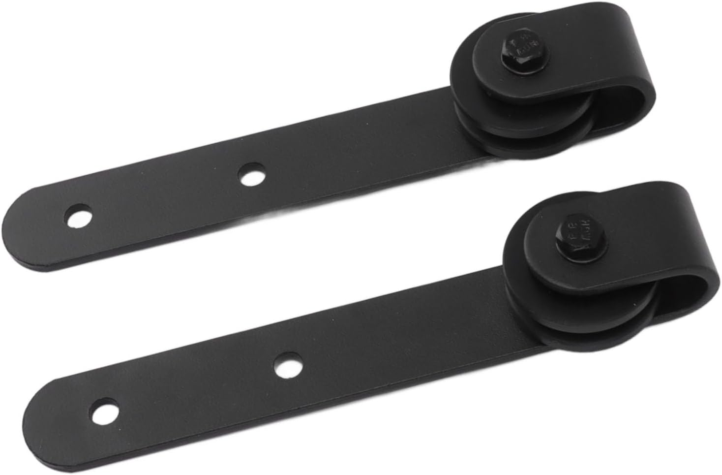 Depisuta 2Pack Barn Door Hardware Kit, Heavy Duty Mini Cabinet Door Rollers, Carbon Steel Sliding Track for Bedroom, Living Room, Wardrobe, TV Stand image number 2