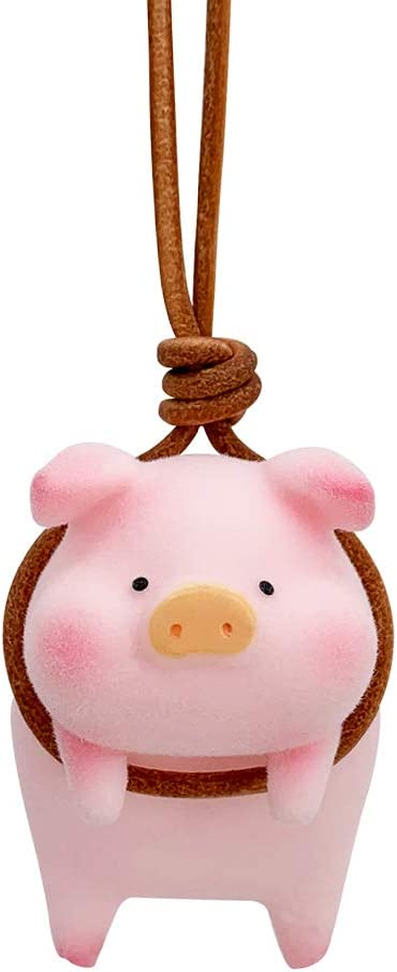 YGMONER LULU the Car Monitor Pig Decor - Cute Lucky Piggy Dashboard Companion for Car & Desktop Decorations (Piggy)
