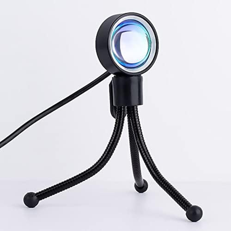 LED Sun Sunset Rainbow Projector Atmosphere USB Night Light Lamp for Room Decor (Sunset Red) image number 3