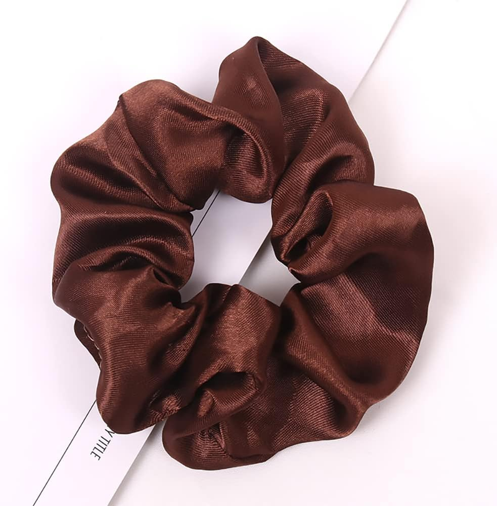 XHNFCU 12 Pieces Elastic Hair Bands Frizz Prevention Hair Scrunchies for Women Soft Elastic Ponytail Holder Hair Accessories for Women Girls and Kids (12 Colors) image number 5