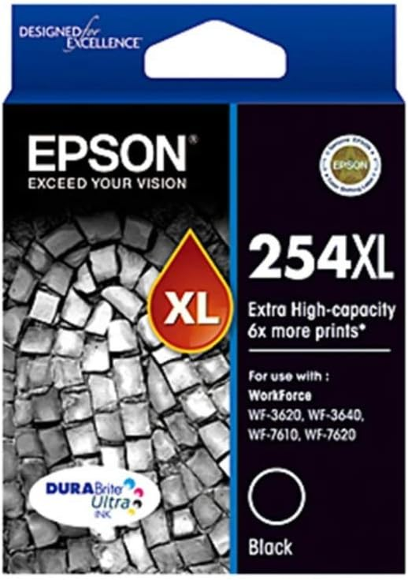 Epson 254XL Extra High Capacity Durabrite Ultra Ink Cartridge Black EPC13T254192