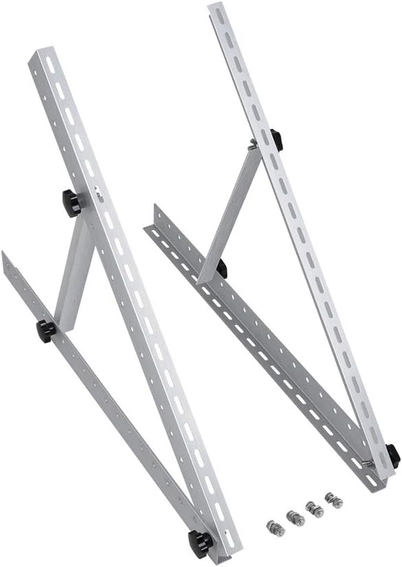 Renogy Solar Panel Tilt Mount Bracket RV Roof Flat Surface Aluminum Mounting Set image number 3