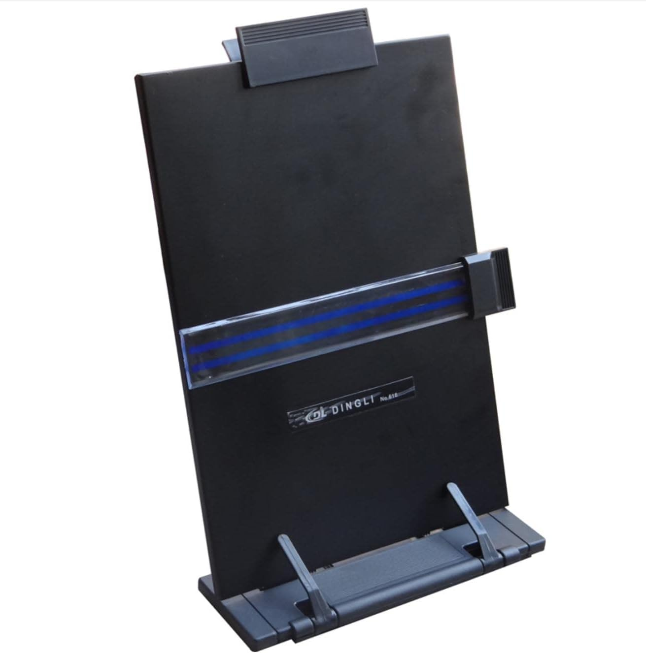 Portable Adjustable Book Document Reading Desk Holder Steel Stand - Protrait image number 2