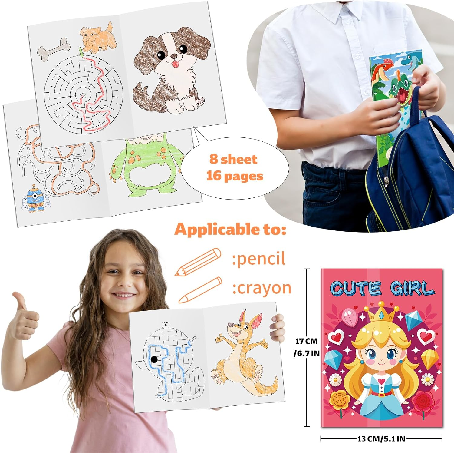 Elfew 20 Pack Small Colouring Books for Kids Ages 2-4,4-8, Bulk Colouring Books, Kids Party Favor Colouring Book Set for Goodie Bags Stuffer Fillers for Children Boys and Girls