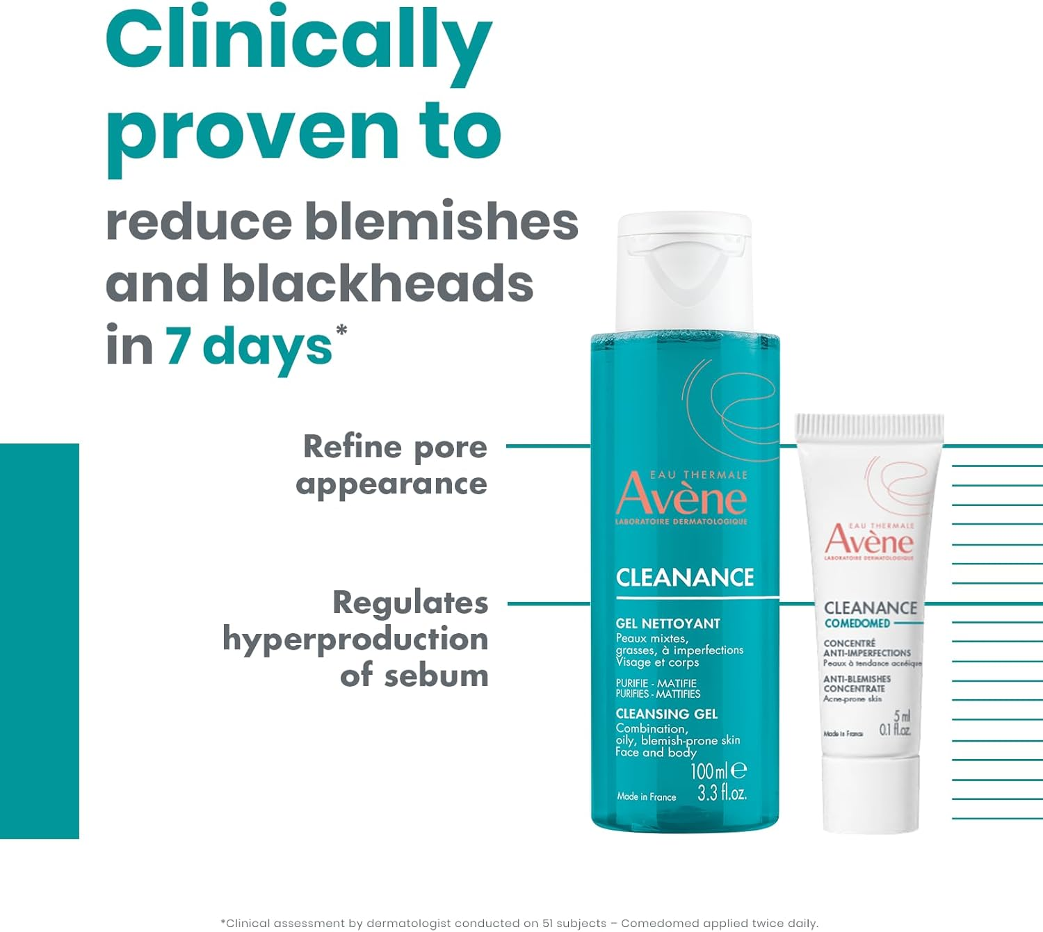 Eau Thermale Av&egrave;ne Cleanance Starter Kit - Cleanser and Moisturiser for Oily and Acne-Prone Skin image number 6