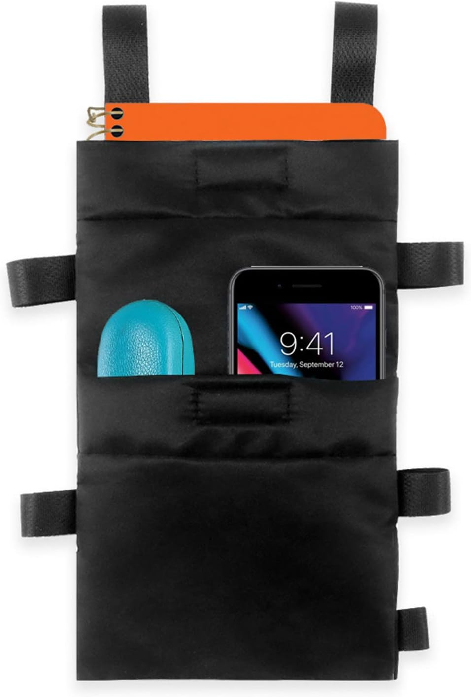 Crutch Pouch Bag - Lightweight Crutch Accessories Bag,Cane Accessories, Drink Holder, Water-Resistant Pocket Organizer for Men Women Kids image number 5