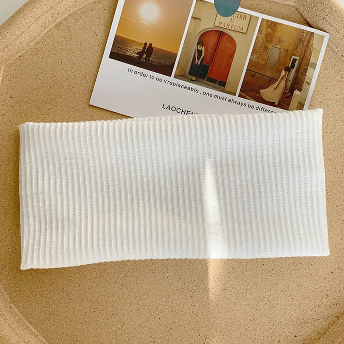 Aililong Women'S Summer Headband, Set of 3 Cotton Hair Bands, Non-Slip Headband, Elastic Hair Band, Sweat-Absorbing, Beige Hair Accessories, Women for Workout, Yoga, Running and More image number 6