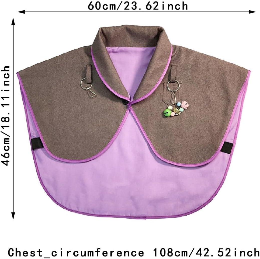 Parrots anti -Scratch -Schulterschutz, Bird Diaper Training -KOT -Schal -Scot -Pad for Cockatoos Tauben Budgie -Maikawfinken, Purple image number 3