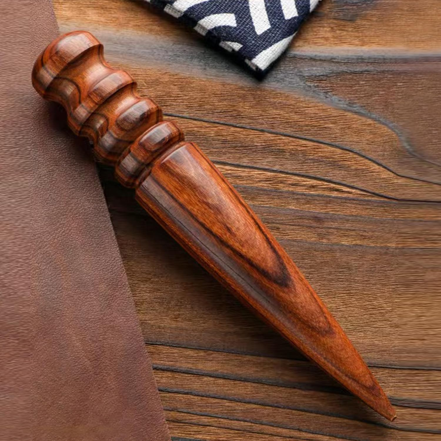 Leather Burnishing Tool - Edge Polishing & Smoothing for Leathercraft and Handmade Leather Edge Press image number 6