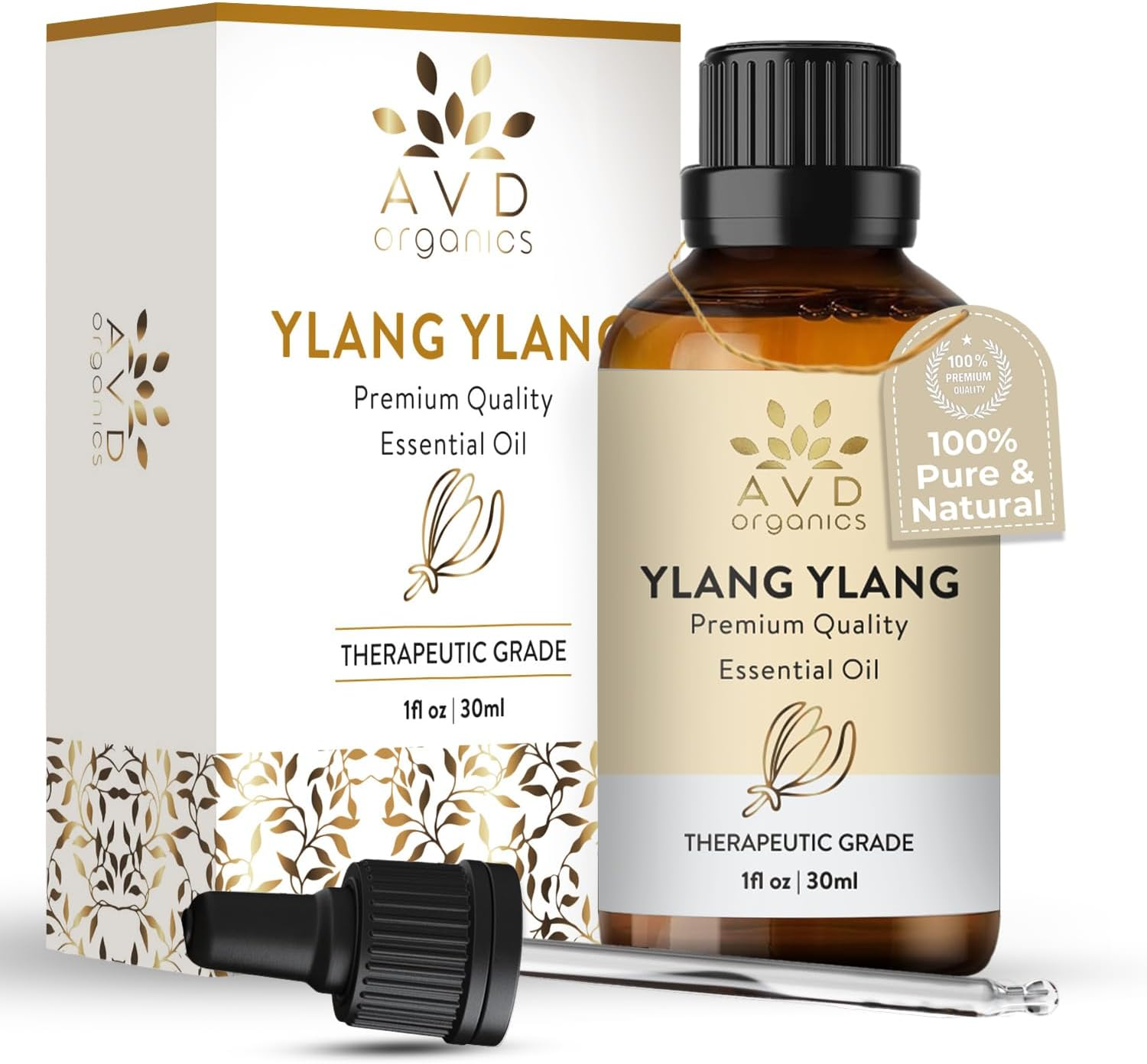 AVD Organics Ylang Ylang Essential Oil 30Ml &ndash; 100% Pure, Natural & Undiluted Ylang Ylang Oil for Diffuser, Candles, Aromatherapy & Home Fragrance &ndash; 1 Fl Oz image number 3