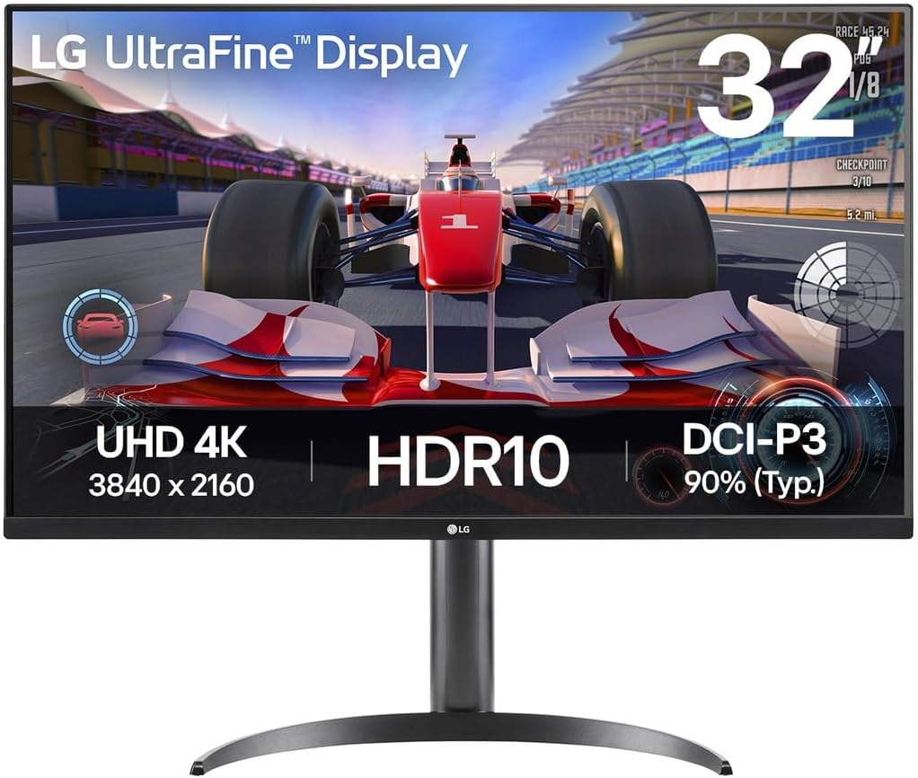 31.5" LG 32UR550K-B 4K 60Hz VA Monitor with Speakers