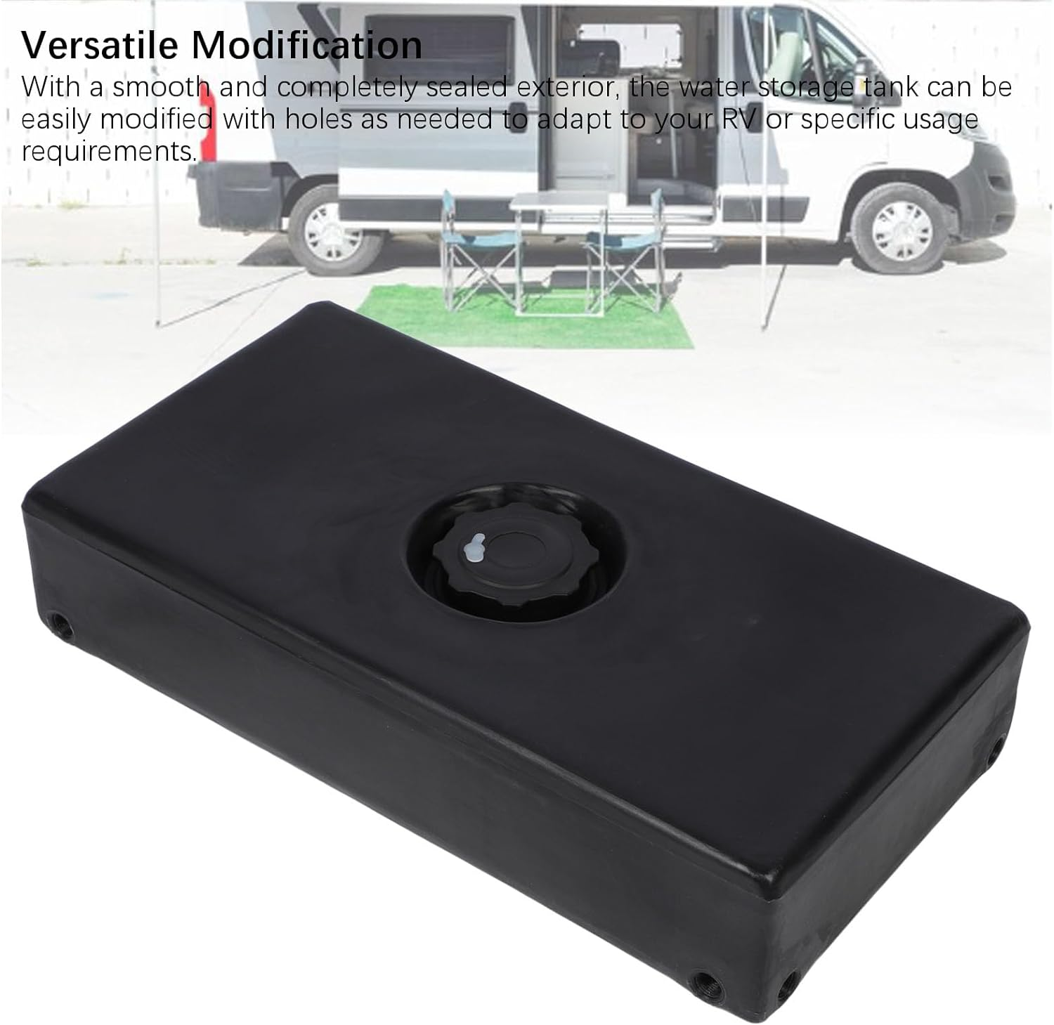 8 Gallon RV Water Holding Tank, Impact Resistant, Leakproof, Integrated Process, Large Diameter Inlet for Rvs, Trailers, Boats image number 5