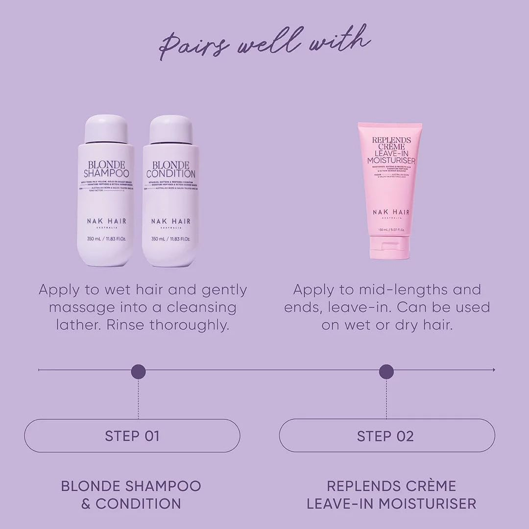 NAK Signature Blonde Shampoo 350Ml image number 3