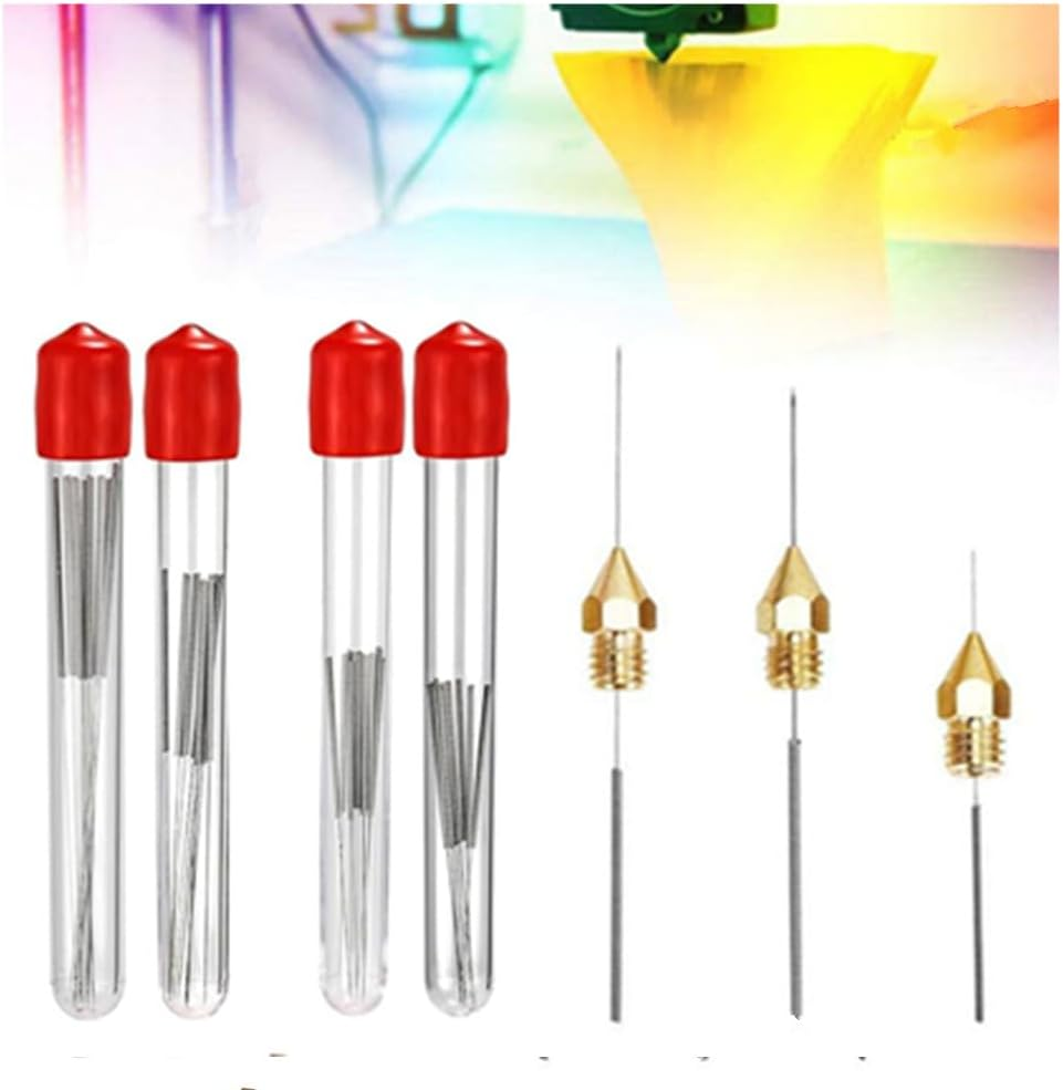 Wanfoou 60 Pcs 3D Printer Nozzle Cleaning Kit - 0.15/0.2/0.25/0.3/0.35/0.4Mm Stainless Steel Needles for 3D Printing image number 3