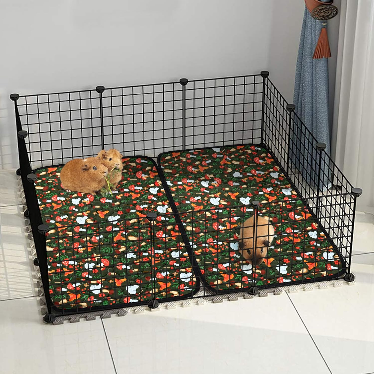 Pack of 2 PIPI Pads for Guinea Pigs, Super Absorbent Small Animal Pee Pads, Waterproof Pipipads for Guinea Pigs, for Small Animals, Rabbits, Hamsters, Puppies, Washable and Reusable image number 3