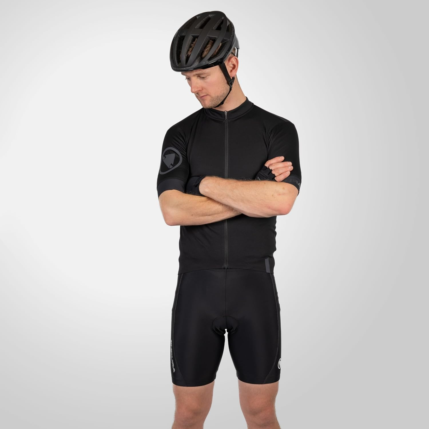 Endura Mens 6-Panel Road Cycling Short Black image number 1