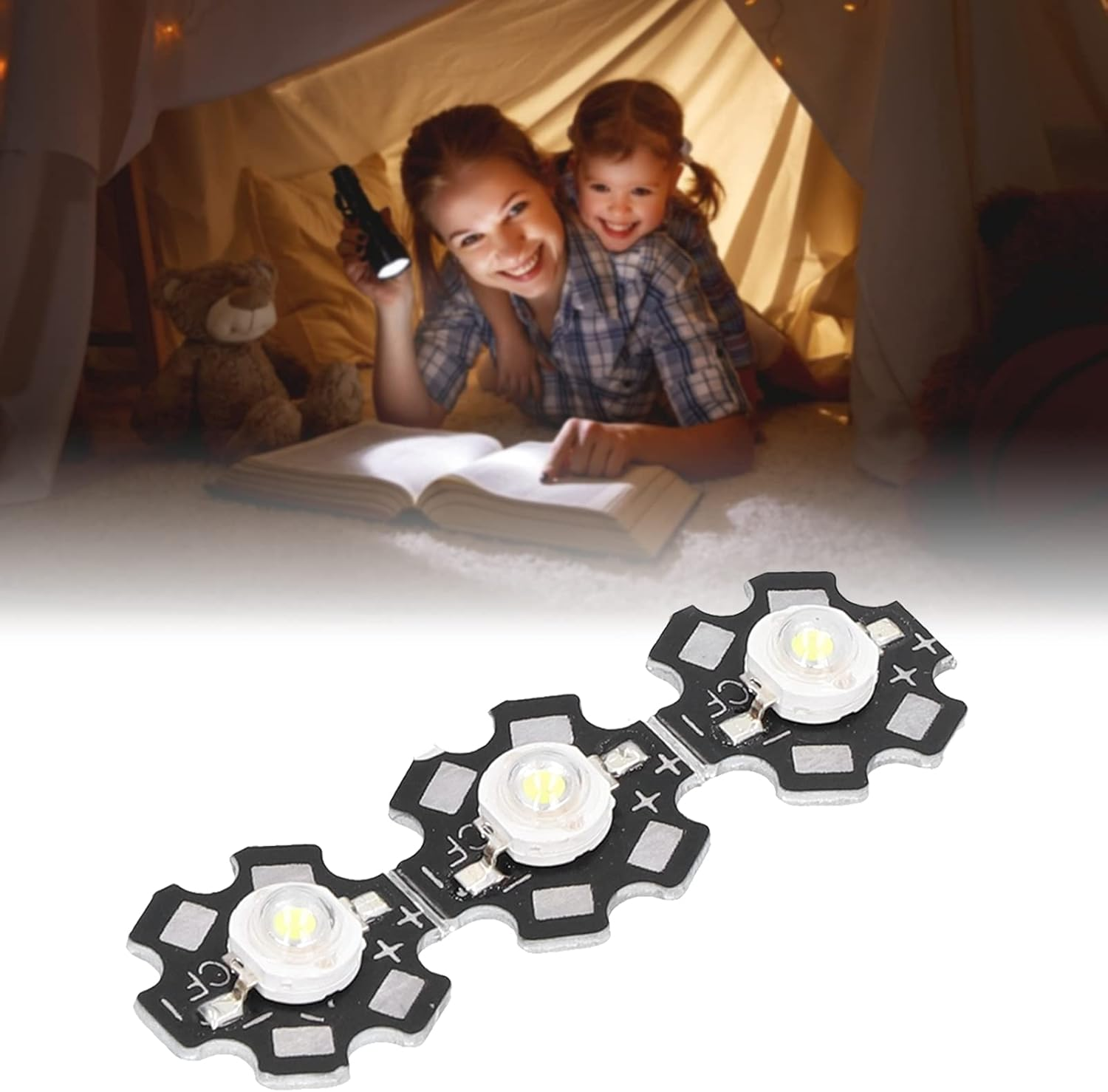 Viagasafamido LED Light Bead, LED Chip 10PCS 6500K for Hotel for Bedroom for Home image number 2