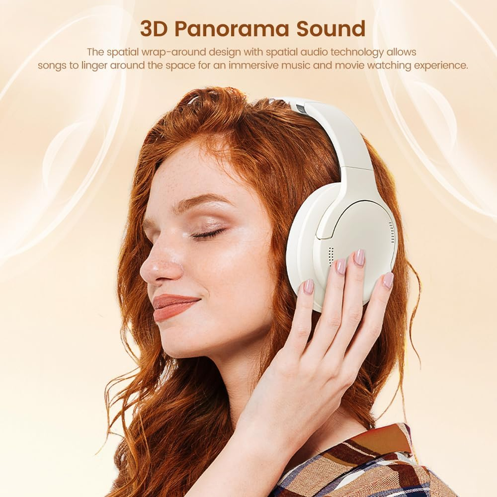 Toocki Bluetooth 5.3 Headphones, Foldable, Speaker 40 Mm, Battery Life 26 Hours image number 6