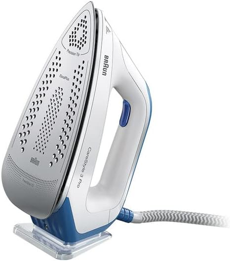Braun Household Carestyle 3 Pro Steam Generator Iron IS3157BL, with Freeglide 3D Technology, Smart Icaremode for Ironable Fabrics, Vertical Steaming, anti Drip, 2L Detachable Water Tank, 2400W, Blue image number 2