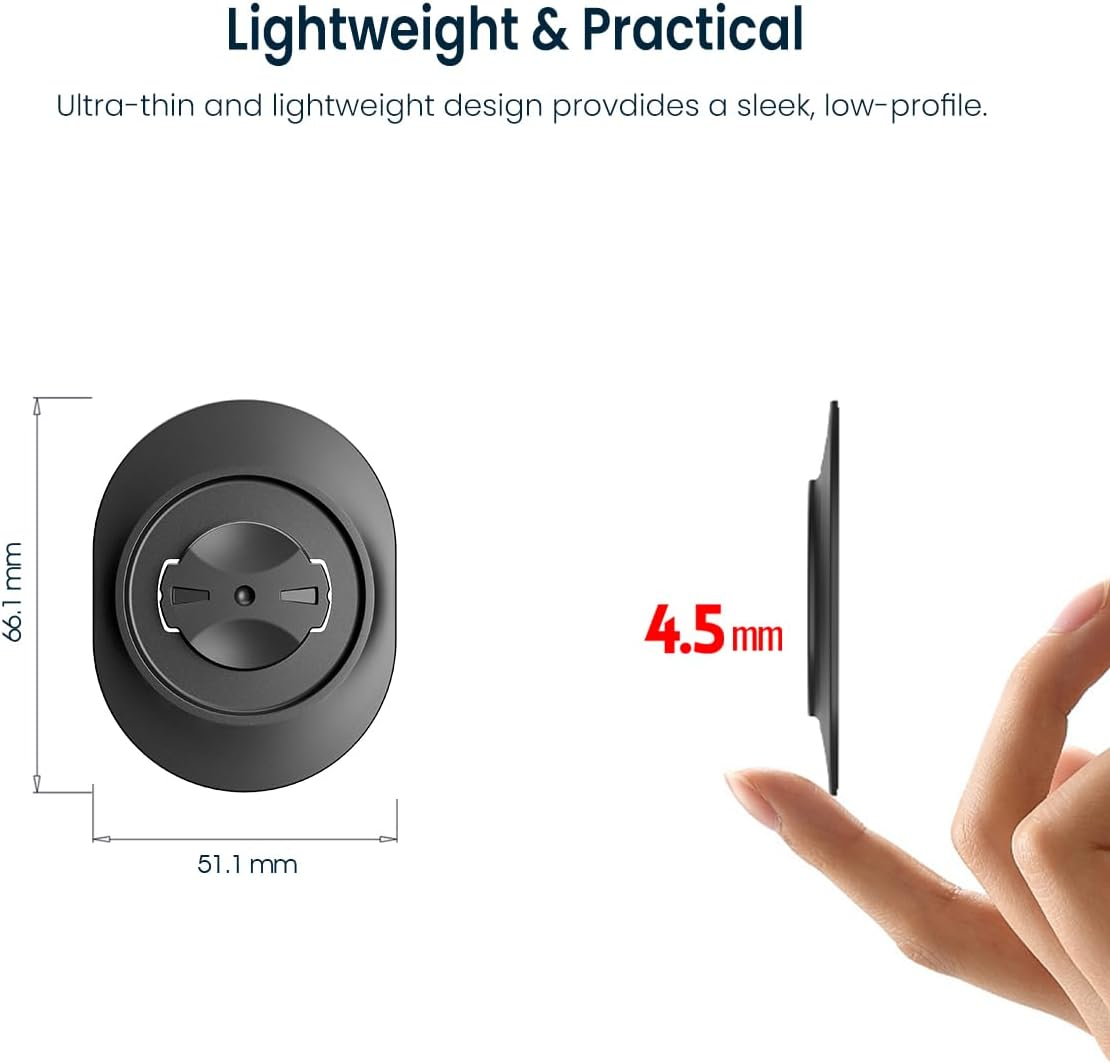 Mobile Phone Adapter Compatible with Garmin Edge Bike Mount - Secure Quarter-Turn Closure, Strong 3M VHB Adhesive for Quick Smartphone Attachment to Mtb/Road Bike/Mountain Bike Mount image number 5