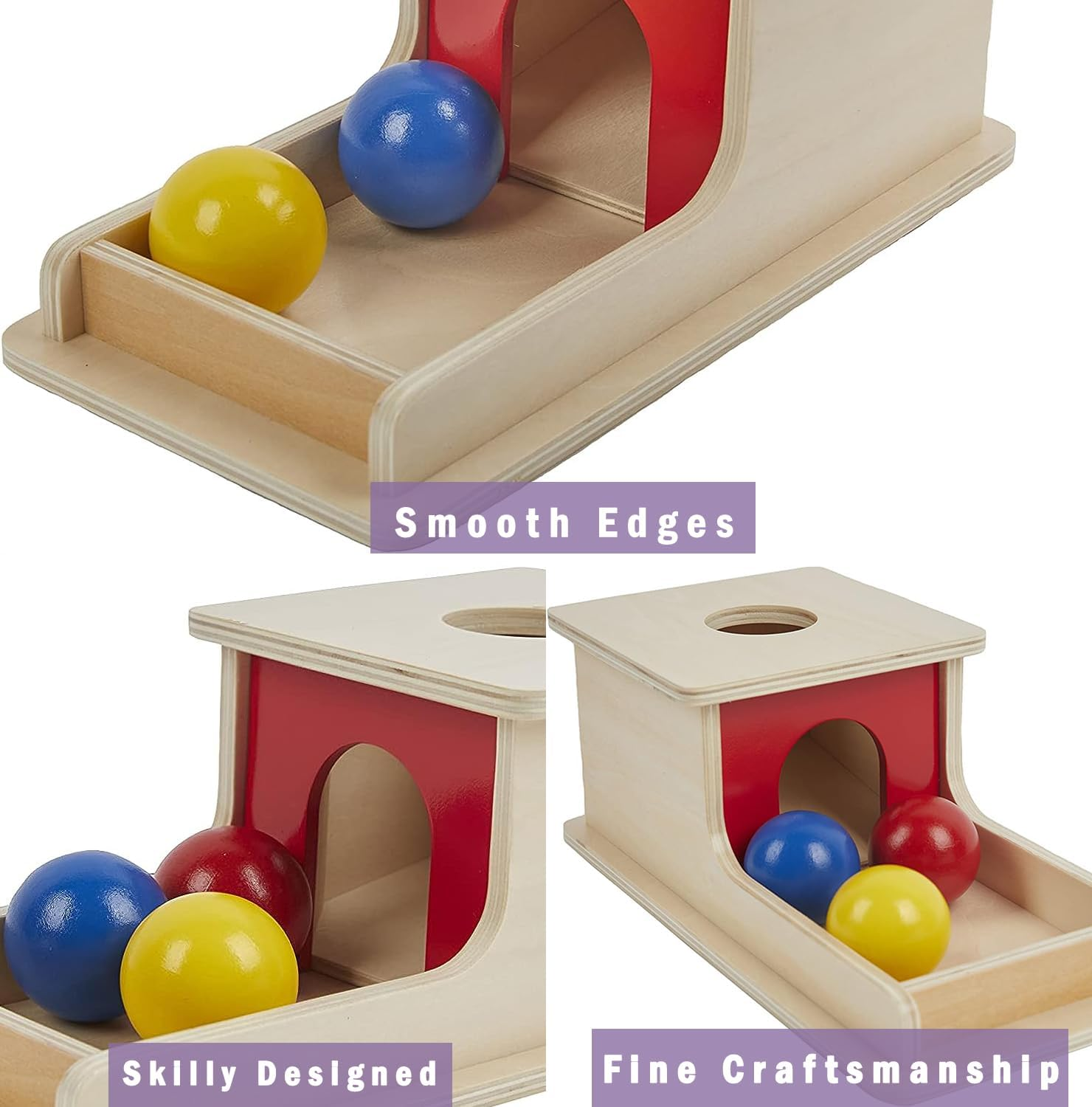 YAANI Montessori Object Permanence Box, Toys for 1 Year Olds, Baby 6-12 Months, Toys, MG15 image number 1