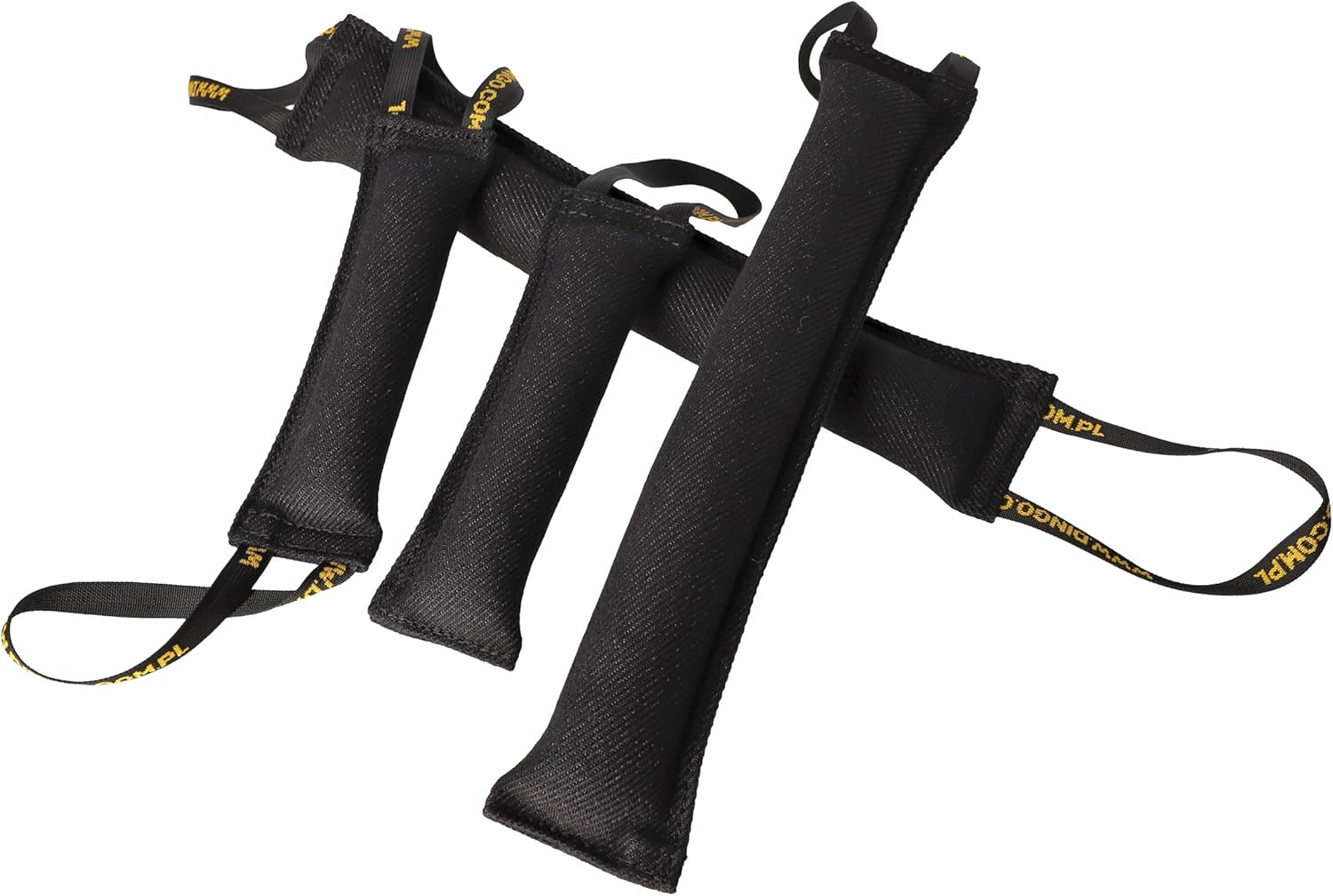 Dingo Waldemar Rutkowski Nylcot Dog Toy &ndash; Durable Bite Tug with Sturdy Handle for Training, Tug of War, Retrieval & Play &ndash; Handmade, 28 Cm, Black (Z30048) image number 3