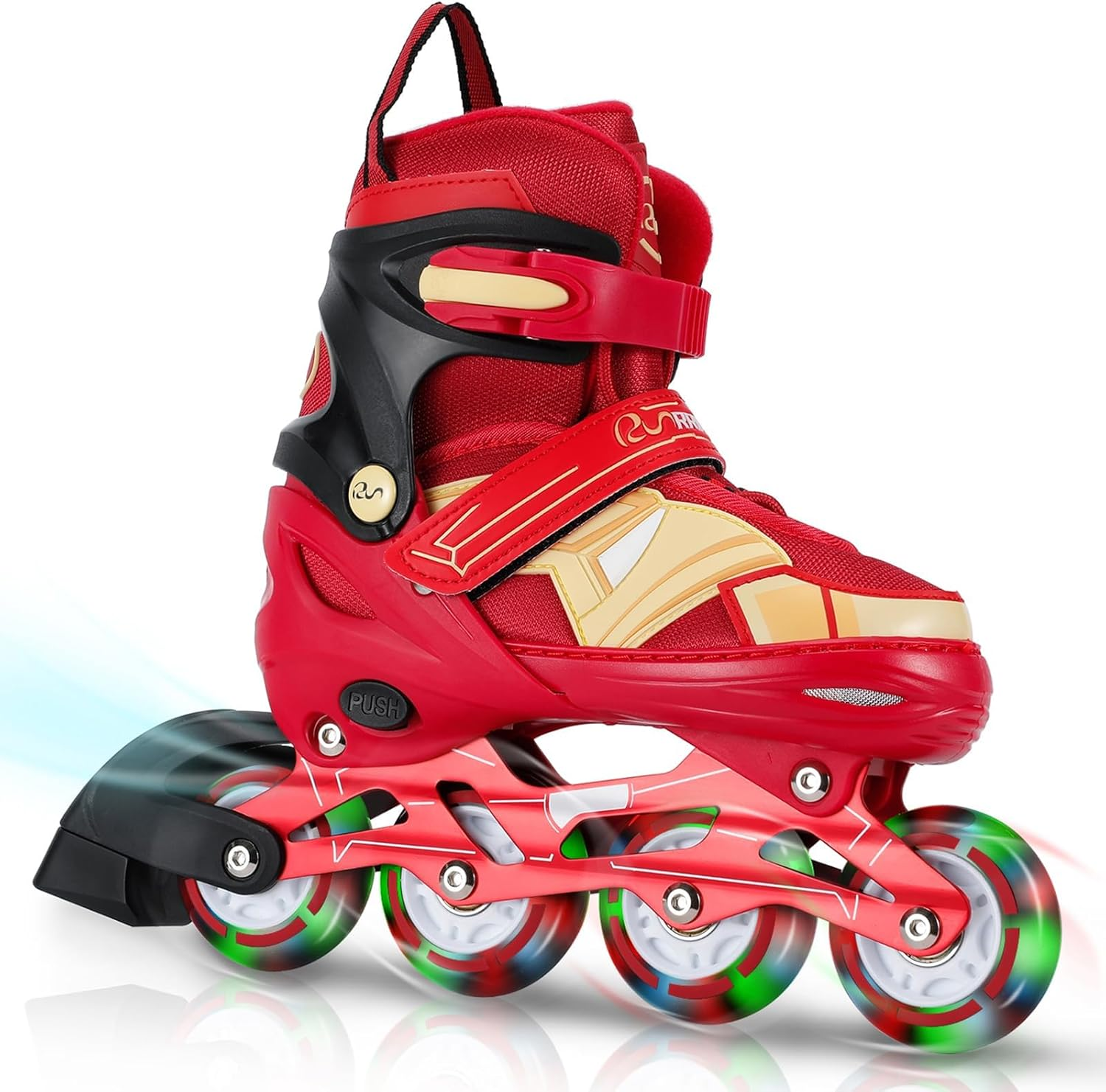 Adjustable Inline Skates for Kids and Adults with Full Light up Wheels &ndash; Outdoor Roller Blades, Roller Skates for Girls and Boys, Men and Adult Women