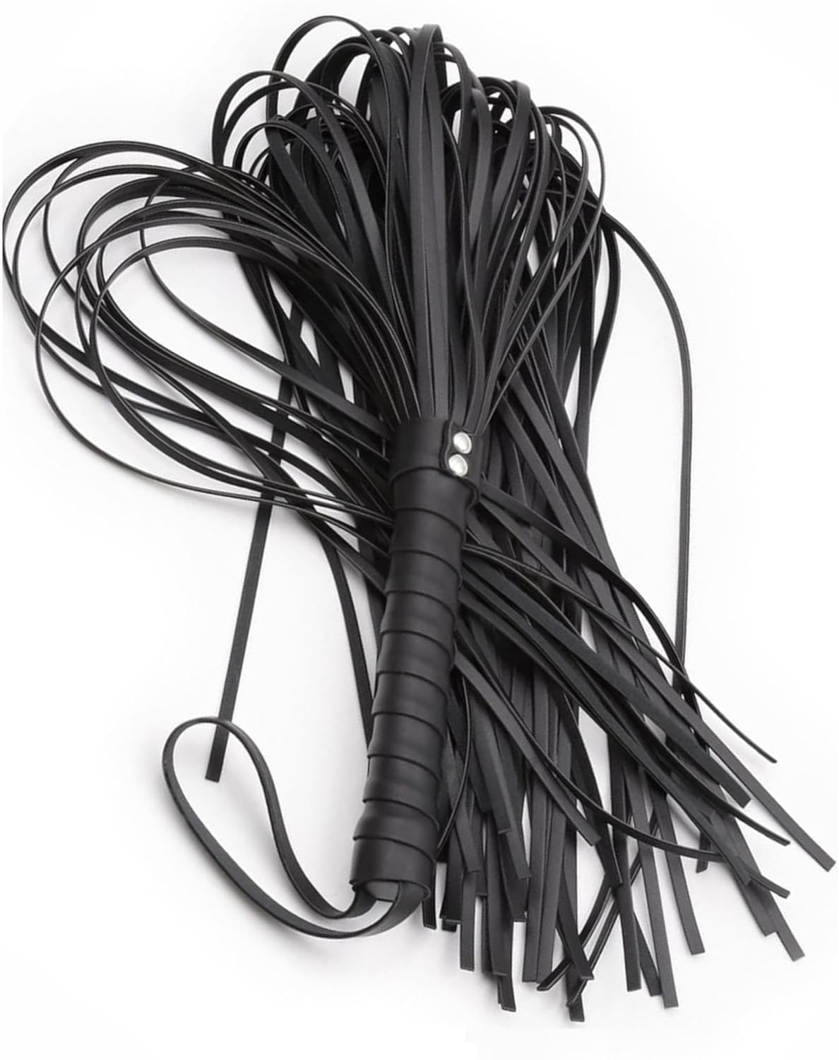 BDSM Sex Set 18'' Adult Paddle Crop 20'' Black Whip, Flogger for Sex Play, Bondage BDSM Whip Set, Spanking Sex Crop image number 2