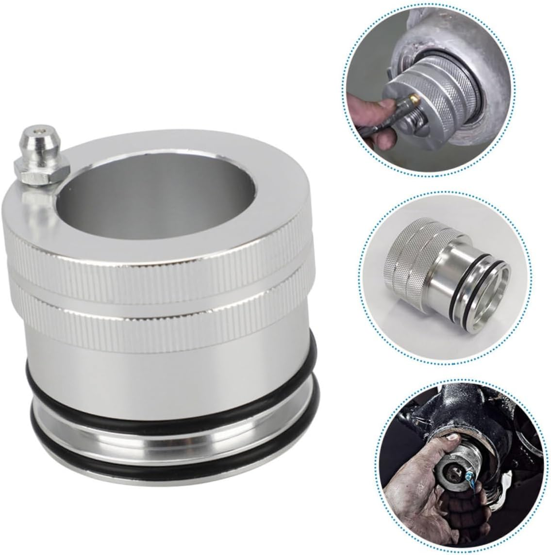 GARVALON Wheel Grease Tool for Car Maintenance Bearing Lubricator for Automotive Wheel Bearings Easy to Use Multi-Functional Grease Tool Replacement for Vehicles