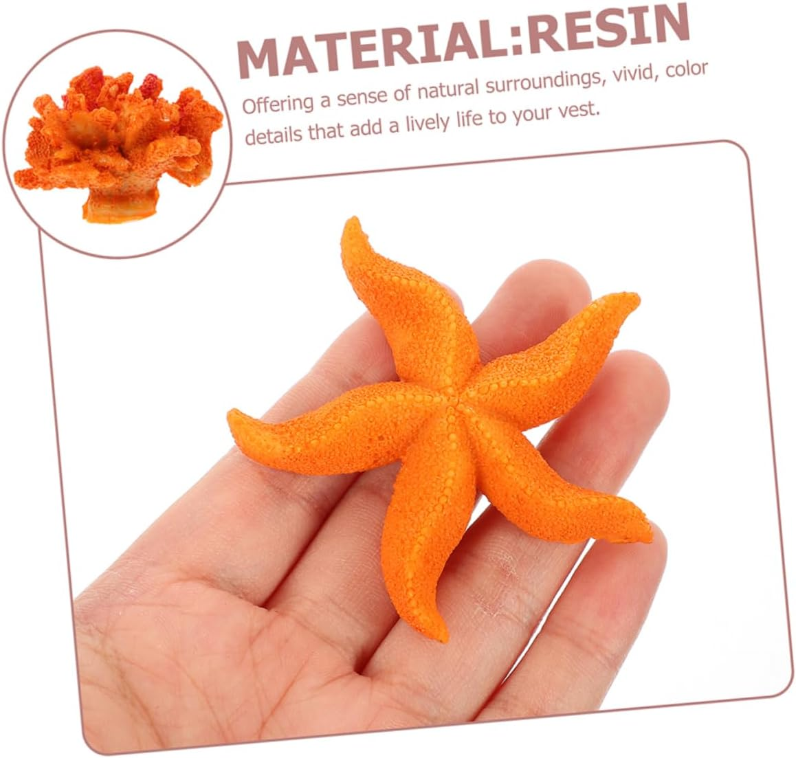 GANAZONO 4Pcs Artificial Coral for Aquarium Decoration Sea Star and Coral Ornaments Safe and Fish Tank Accessories Creative and Lightweight Decor for Fish Pets image number 5