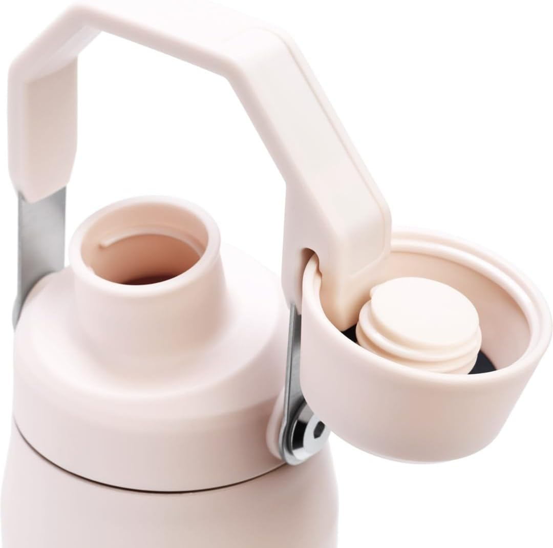 Stanley Iceflow Fast Flow Water Bottle 24 Oz | Angled Spout Lid | Lightweight and Leakproof for Travel and Sports | Insulated Stainless Steel | Bpa-Free | Rose Quartz