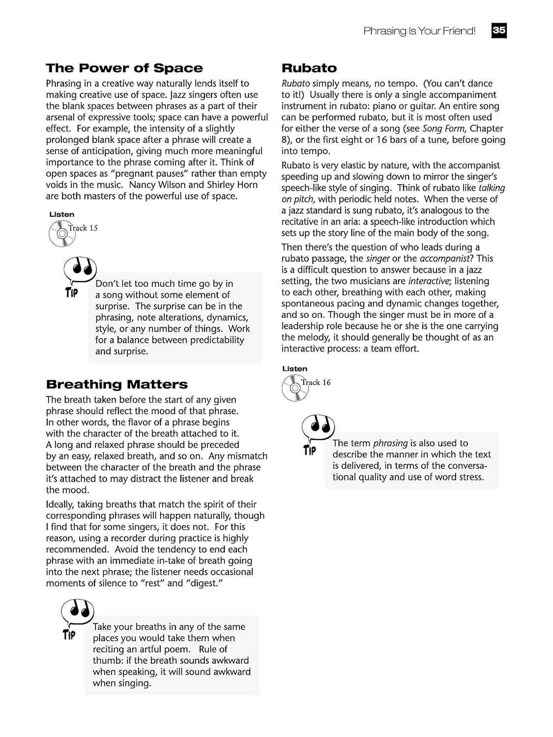 The Jazz Singer'S Handbook