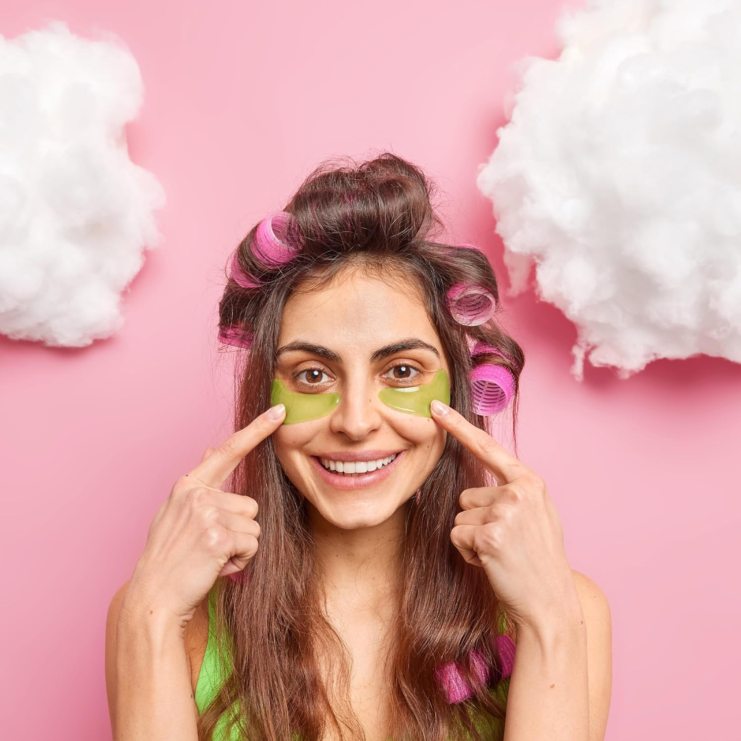 Retoo Curler Curl Set Heat-Free Curlers Self-Adhesive Hair Rollers 25 Mm 43 Mm 33 Mm with 10 Clips for Long Medium Small Hair Pink image number 6