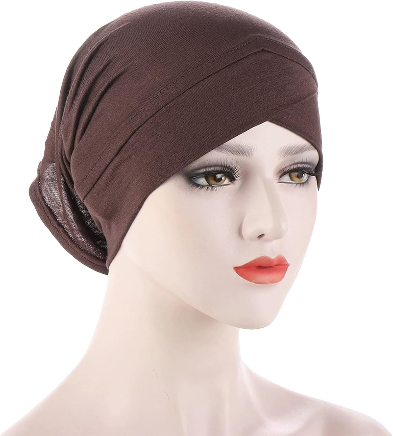 CENZICOM Muslim Inner Hijab Caps, Full Coverage Undercap, Breathable Stretchy Bonnet, 3 Pack image number 2